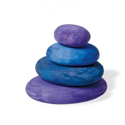 Piedras de madera lilas