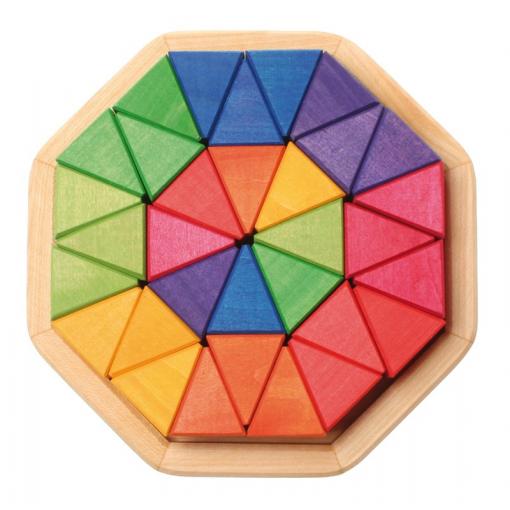 Puzle octógono mediano de madera