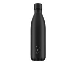 Botella Chilly's acero inoxidable Total Black 750ml
