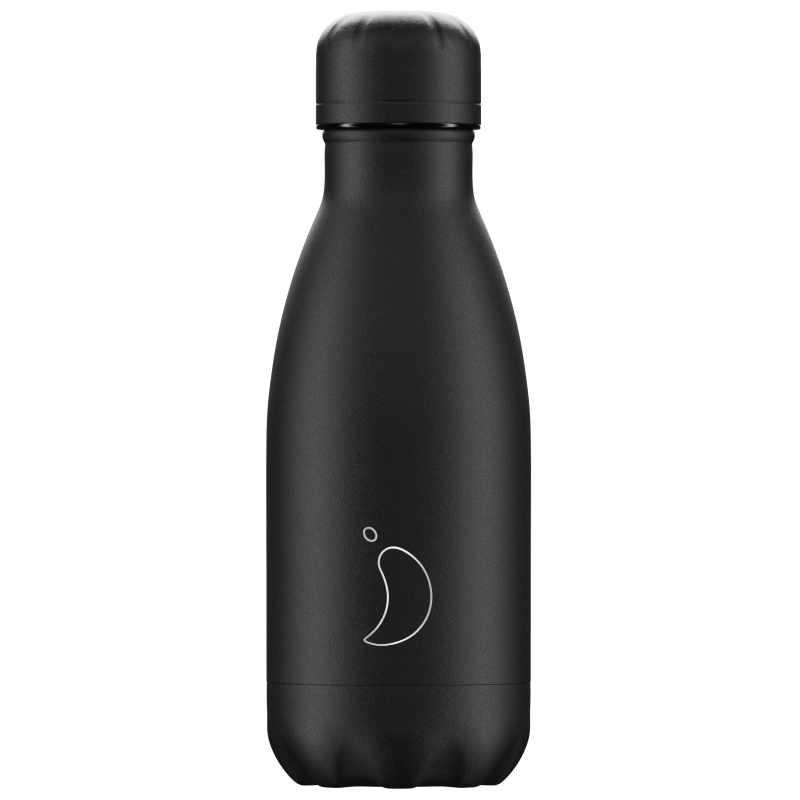 Botella Chilly's acero inoxidable All Black 260ml
