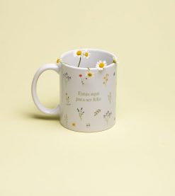 Taza "Estás aquí para ser feliz"