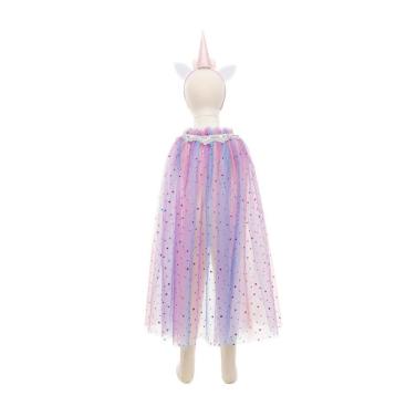 Alternative view of Conjunto de Capa y diadema de Unicornio Arcoíris 4 a 6 años
