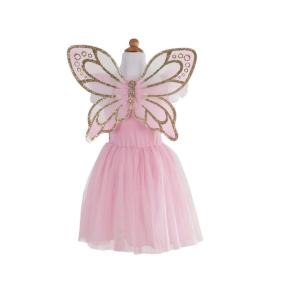 Alternative view of Vestido de mariposa dorada con alas 5-7 años