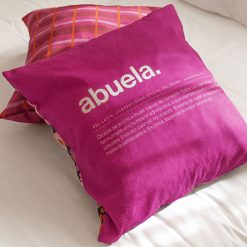 Alternative view of Funda Cojín "Abuela" Definición. Fucsia