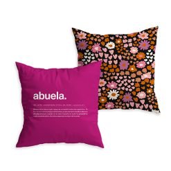 Funda Cojín "Abuela" Definición. Fucsia