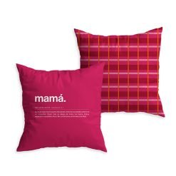 Funda Cojín "Mamá" Definición. Rosa