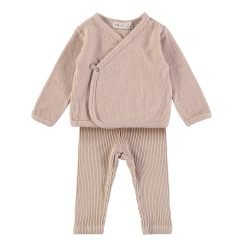 Conjunto Bebé Rib Soft Pink Babyclic