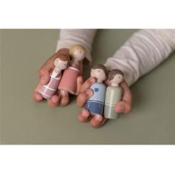 Alternative view of Set Familia Rosa Casa Muñecas Little Dutch