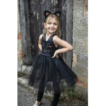 Alternative view of Vestido Gatita Negro con Diadema