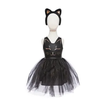 Vestido Gatita Negro con Diadema