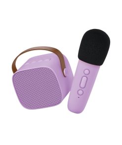Altavoz Bluetooth y Karaoke Lila