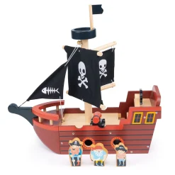 Barco Pirata de Madera Fishbones