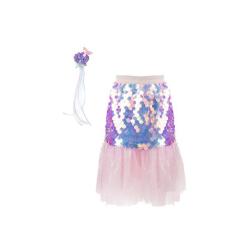 Disfraz falda Sirena Rosa T. 4-6 años
