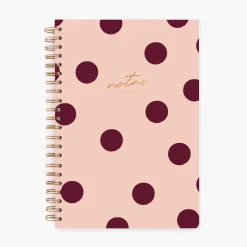 Cuaderno Charuca Grande A4 Topos Pink Cherry