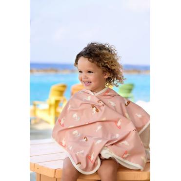 Alternative view of Poncho Toalla Dolphin Peach
