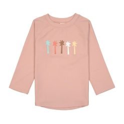 Camiseta Bañador protección solar Manga Larga Palms peach