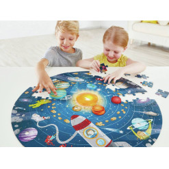 Alternative view of Puzzle circular con luz del Sistema Solar | Hape