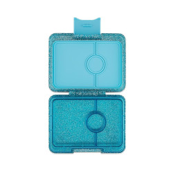 Fiambrera Yumbox snack Glitter Blue 3 divisiones