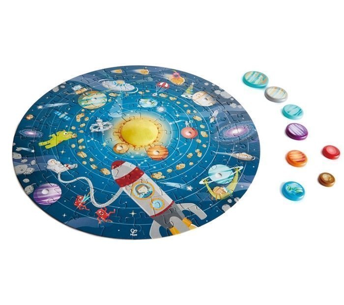 Puzzle circular con luz del Sistema Solar | Hape