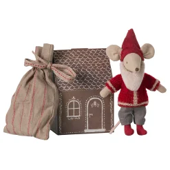 Papá Noel Ratón con casa de Jengibre