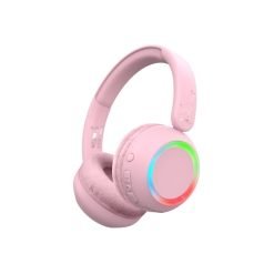 Auriculares inalámbricos con luz ambiental - Rosa