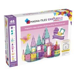Alternative view of Construcción magnética Castle DLX + Micromags 48 piezas | Magna Tiles