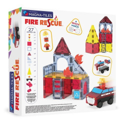 Alternative view of Construcción MAGNA-T Fire Rescue + Micromags 27 piezas