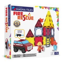 Construcción MAGNA-T Fire Rescue + Micromags 27 piezas