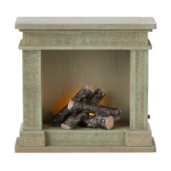 Alternative view of Chimenea Miniatura Verde empolvado – Maileg