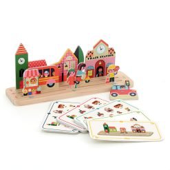 Juego de lógica de madera - La Ciudad
