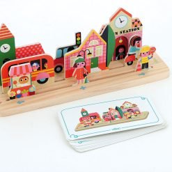 Alternative view of Juego de lógica de madera - La Ciudad