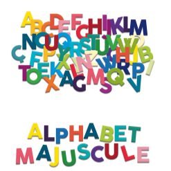 Alternative view of Alfabeto magnético - 77 letras mayúsculas