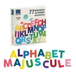 Alfabeto magnético - 77 letras mayúsculas