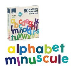 Alfabeto magnético - 80 letras y símbolos minúsculas