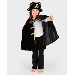 Disfraz Capa de Pirata 3–8 años