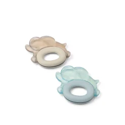 Pack 2 Mordedores refrescantes Rita Elephant sandy /dove blue