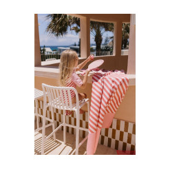 Alternative view of Toalla Playa Microfibra Stripes Bloom & Blush