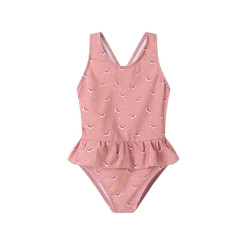 Bañador Cruzado con Volantes Whale Pink