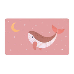 Toalla Playa Microfibra Whale Pink