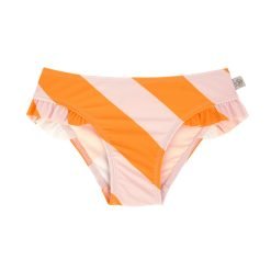 Braguita Bikini infantil con protección solar Stripes Orange