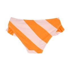 Alternative view of Braguita Bikini infantil con protección solar Stripes Orange