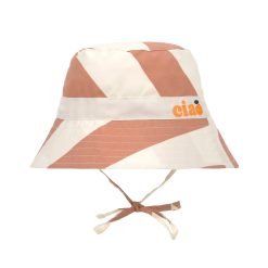Gorro de baño con protección solar Stripes Clay