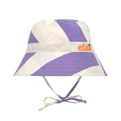 Gorro de baño con protección solar Stripes Purple