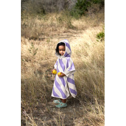 Alternative view of Poncho Toalla de playa Stripes Purple Lassig