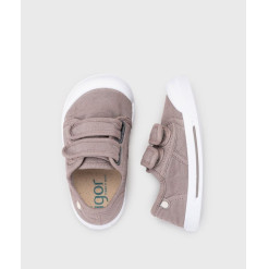 Alternative view of Zapatillas Lona Canvas Velcro Igor Topo