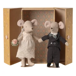 Pareja de ratones de boda en caja - Mamá y Papá. Maileg