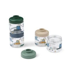 Pack 4 Dispensadores de Comida Dominique Cars sandy