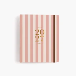 Agenda Charuca Semanal 2027. Espiral cubierta. Panamera Pink. Mediana.