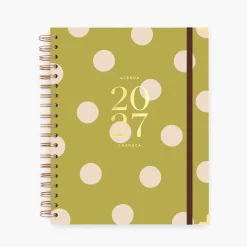 Agenda Charuca Semanal 2027. Pistacho. Grande