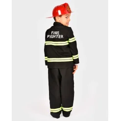 Alternative view of Disfraz de Bombero negro 4-6 Años